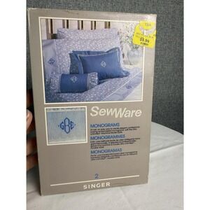 Vintage Singer SewWare Cartridge # 2 Monograms 6268